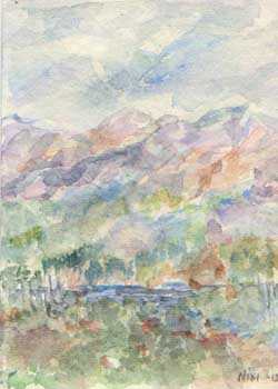 "Blue Ridge" by Niki Childrey, Harshaw WI - Watercolor